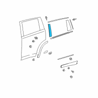 OEM Toyota Applique Diagram - 75762-0E021