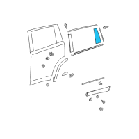 OEM 2019 Toyota Highlander Applique Diagram - 75765-0E020