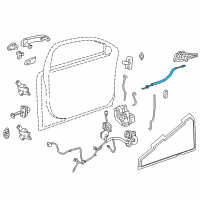 OEM 2017 Buick Verano Lock Cable Diagram - 13281818