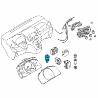 OEM Nissan Versa Switch Assy-Hazard Diagram - 25290-EL80A