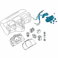 OEM 2016 Nissan NV200 Control Assembly Diagram - 27510-3LM5A