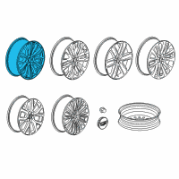 OEM 2021 Cadillac XT5 Wheel, Alloy Diagram - 84180450