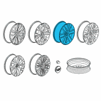 OEM 2022 Cadillac XT5 Wheel, Alloy Diagram - 84564210