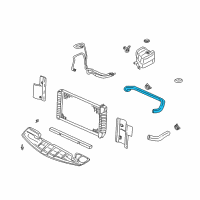 OEM Cadillac DeVille Upper Hose Diagram - 25668019