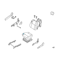 OEM 1998 Infiniti QX4 Pad-Front Seat Cushion Diagram - 87311-1W300