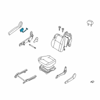 OEM Infiniti QX4 Front Seat Switch Assembly Diagram - 87016-1W301