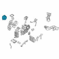 OEM 2011 Kia Sedona Motor Assembly-Blower Diagram - 979454D001
