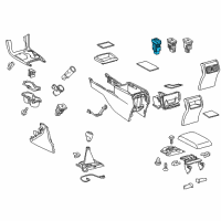 OEM 2015 Toyota Camry Seat Heat Switch Diagram - 84751-06111