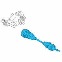 OEM Lexus IS350 Shaft Assy, Rear Drive, LH Diagram - 42340-22170