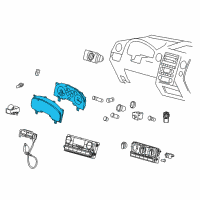 OEM 2006 Ford F-150 Instrument Cluster Diagram - 6L3Z-10849-NB