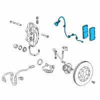 OEM 2014 Chevrolet Camaro Front Pads Diagram - 22990624