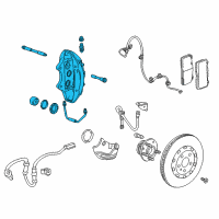 OEM Chevrolet Camaro Caliper Diagram - 22958658