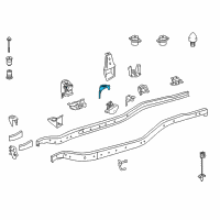 OEM 2015 Toyota Tundra Cab Mount Bracket Diagram - 51705-0C040