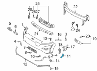 OEM 2022 Hyundai Kona Electric Lamp Assembly-Rear R/REFL, RH Diagram - 92408-K4200