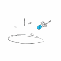 OEM Chrysler Bulb-Park And Turn Diagram - L0003157AK