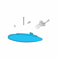 OEM 2002 Chrysler Concorde Headlamp Assembly Diagram - 5161538AB