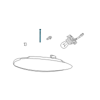OEM 1998 Dodge Intrepid Screw-Large Round Washer Head Diagram - 6505760AA