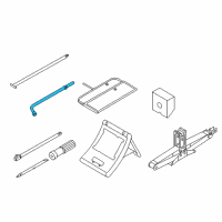 OEM 2020 Nissan Armada Lug Nut Wrench Diagram - 99545-1LB0A