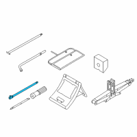 OEM 2020 Infiniti QX80 Holder-Jack Diagram - 99553-VW001