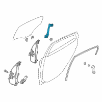 OEM 2015 Hyundai Accent Run&Channel-Rear Door Delta Lower, RH Diagram - 83545-1R000