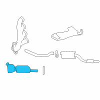 OEM 2003 Mercury Marauder Converter Diagram - 3W1Z-5E212-AA