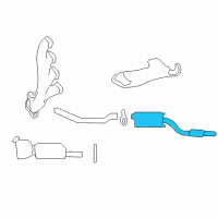 OEM 2003 Mercury Marauder Muffler Diagram - 4W3Z-5230-BA