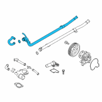 OEM 2015 Kia K900 Pipe & O-Ring Assembly-Water Diagram - 254603F300