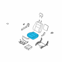 OEM 2005 Kia Sorento Cushion Assembly-Front Seat, R Diagram - 882013E101FC3