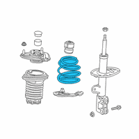 OEM Toyota C-HR Coil Spring Diagram - 48131-10B20