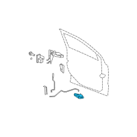 OEM 2007 Dodge Caliber Handle-Inside Remote Control Diagram - 1BY92BDAAB