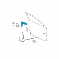 OEM 2008 Dodge Caliber Handle-Exterior Door Diagram - XU55WS2AG