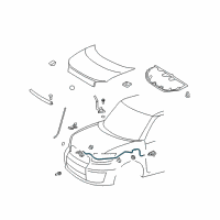 OEM 2012 Scion xB Release Cable Diagram - 53630-12640