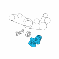 OEM 2005 Hyundai XG350 Pulley Assembly-Tension Diagram - 57212-39000