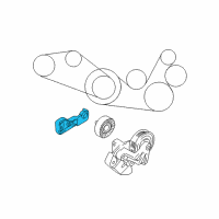 OEM 2005 Hyundai Santa Fe Bracket-Tension Pulley Mounting Diagram - 97705-39800