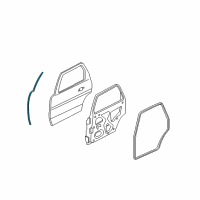OEM Mercury Front Weatherstrip Diagram - 8L8Z-7825355-C