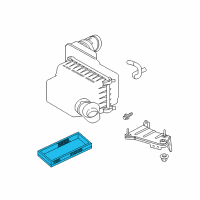 OEM 2003 Jeep Wrangler Filter-Air Diagram - 5019443AA