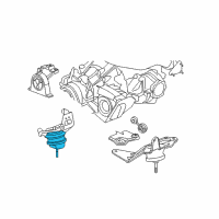 OEM 2004 Chrysler Pacifica INSULATOR-Engine Support Diagram - 5510007AB