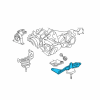 OEM Chrysler Bracket-Engine Mount Diagram - 5510009AC