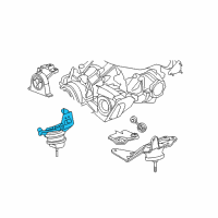 OEM 2005 Chrysler Pacifica Bracket-Engine Mount Diagram - 4809779AB