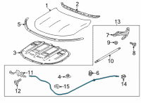 OEM 2022 Buick Envision Release Cable Diagram - 84642603