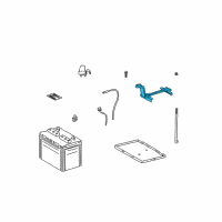 OEM Toyota Highlander Hold Down Diagram - 74404-48020