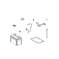 OEM 2001 Toyota Highlander Negative Cable Diagram - 82122-48010