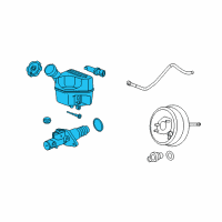 OEM 2010 Chevrolet HHR Master Cylinder Diagram - 15939574