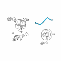 OEM 2007 Chevrolet HHR Hose Asm-Power Brake Booster Vacuum Diagram - 22729257