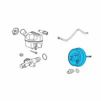 OEM 2007 Chevrolet HHR Power Brake Booster ASSEMBLY Diagram - 20812025