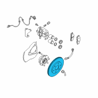 OEM Nissan Xterra Rotor Disc Brake Front Diagram - 40206-9BE0C