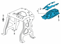 OEM 2020 Honda Pilot SWITCH SUB-A*NH869L* Diagram - 54100-TG7-A56ZA