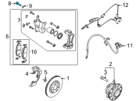 OEM 2020 Kia Niro EV Bolt-Flange Diagram - 517353M100