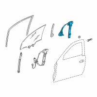 OEM 1999 Honda Civic Regulator, Left Front Dr Diagram - 72250-S04-013