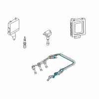 OEM Hyundai XG350 Cable Assembly-Spark Plug No.3 Diagram - 27440-39700
